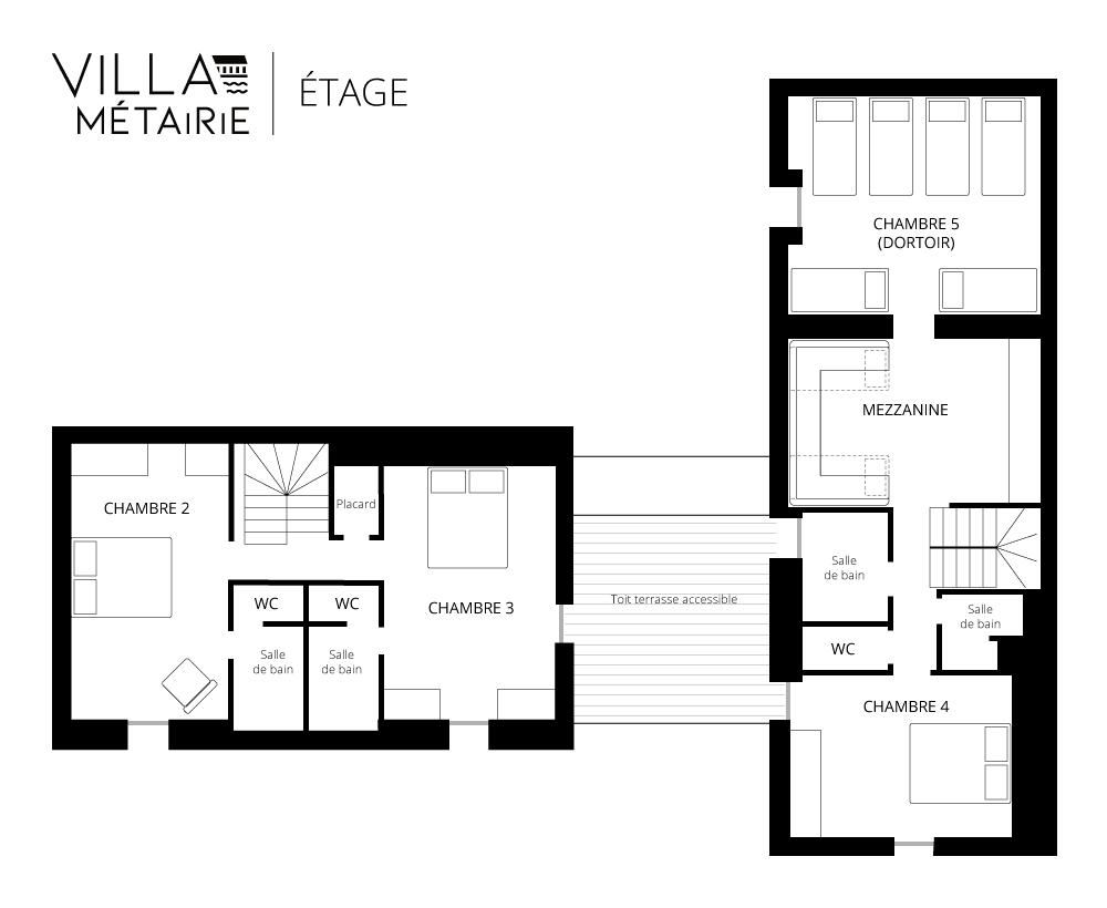 Villa Métairie – Floor plan